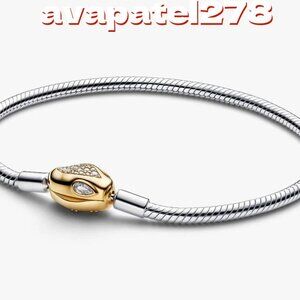 Pandora Snake Clasp & Chain Bracelet
